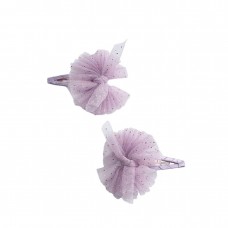 ABEL & LULA σετ 2 τσιμπιδάκια φιόγκος παιδικό 15-05968-062 λιλά